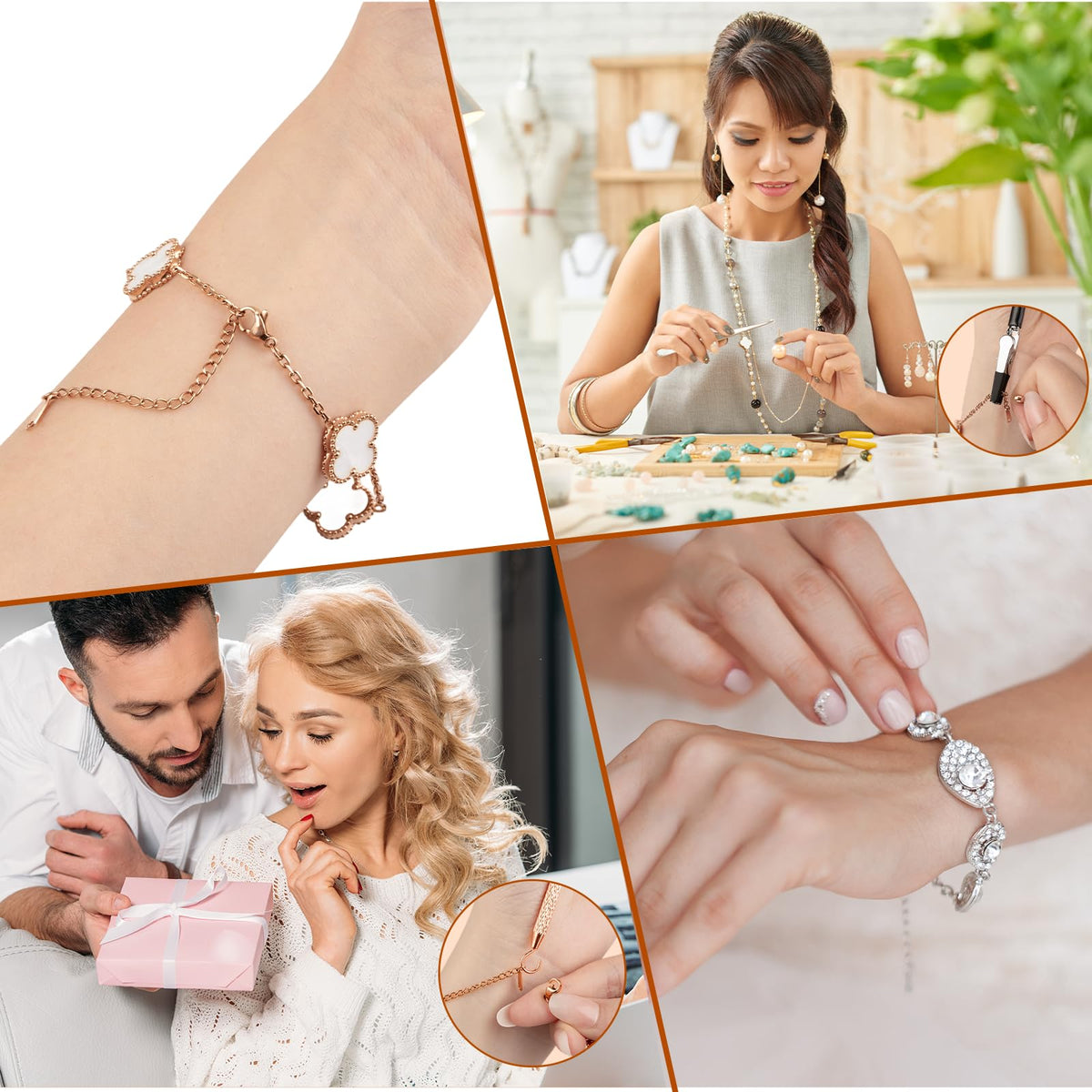 2 Pcs Bracelet Helper Tool Easy to Put on Yourself