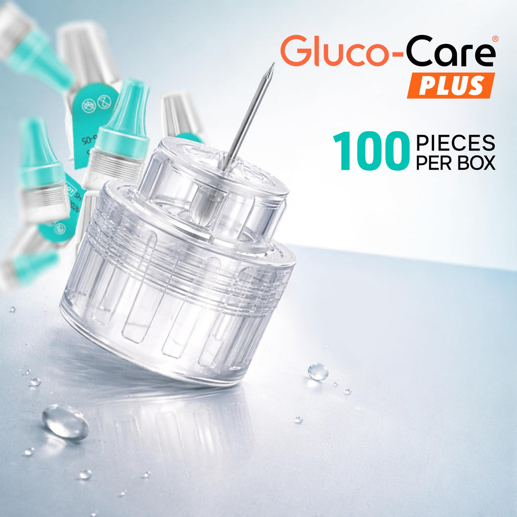 GLUCO-CARE Plus Pen Tips, 32G x 4mm, Ultra-Fine, Twist-On Design, 100 Count
