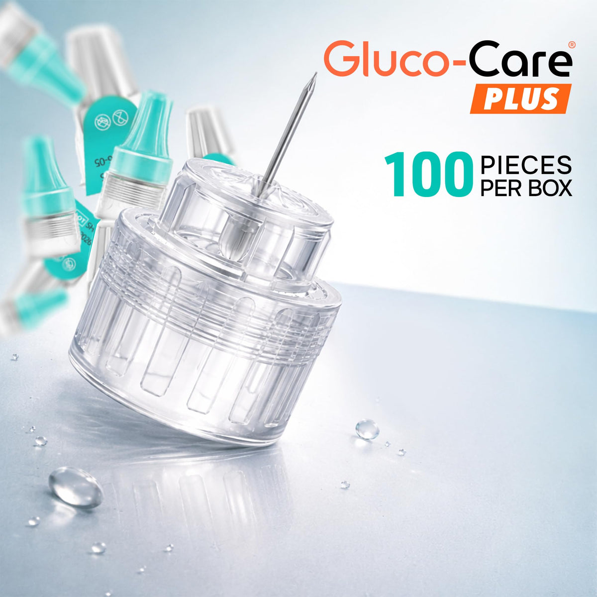 GLUCO-CARE Plus Pen Tips, 32G x 4mm, Ultra-Fine, Twist-On Design, 100 Count