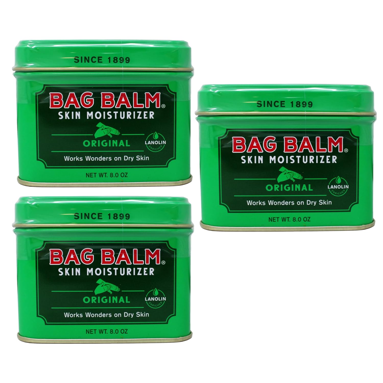 Buy now Bag Balm Vermont's Original for Dry Chapped Skin Conditions (1 Ounce Tin (2 Pack)) 8 Ounce (Pack of 3) at indiglob india
