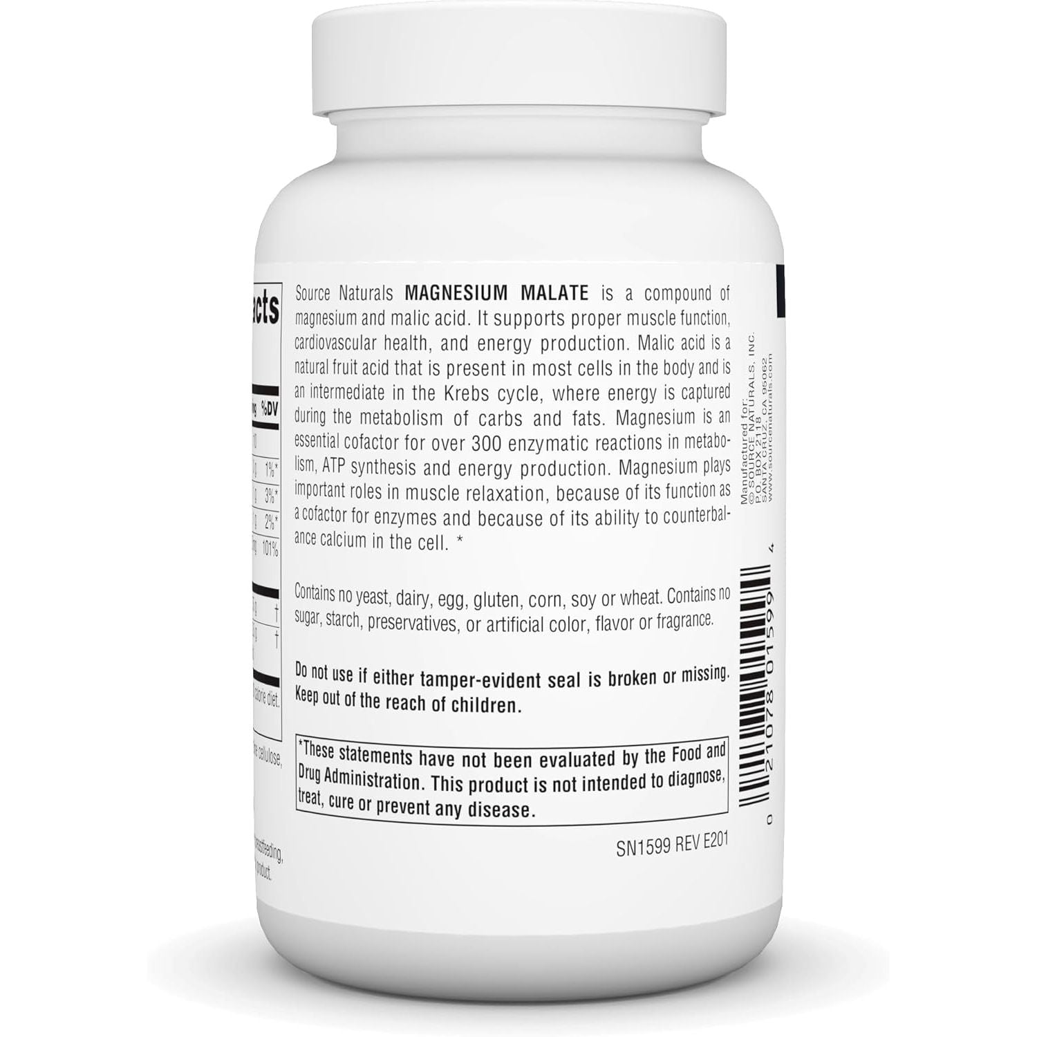 Buy now Source Naturals Magnesium Malate 3750 mg Per Serving Essential Magnesium Malic Acid Supplement - 100 Capsules at indiglob india