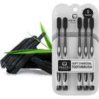 Buy now Soft Toothbrushes for Adults - Black Charcoal Toothbrush Ultra Soft for Sensitive Gums - Teeth Whitening Brush for Adults & Children [Extra Family Pack] Super Soft Tip Bristles at indiglob india