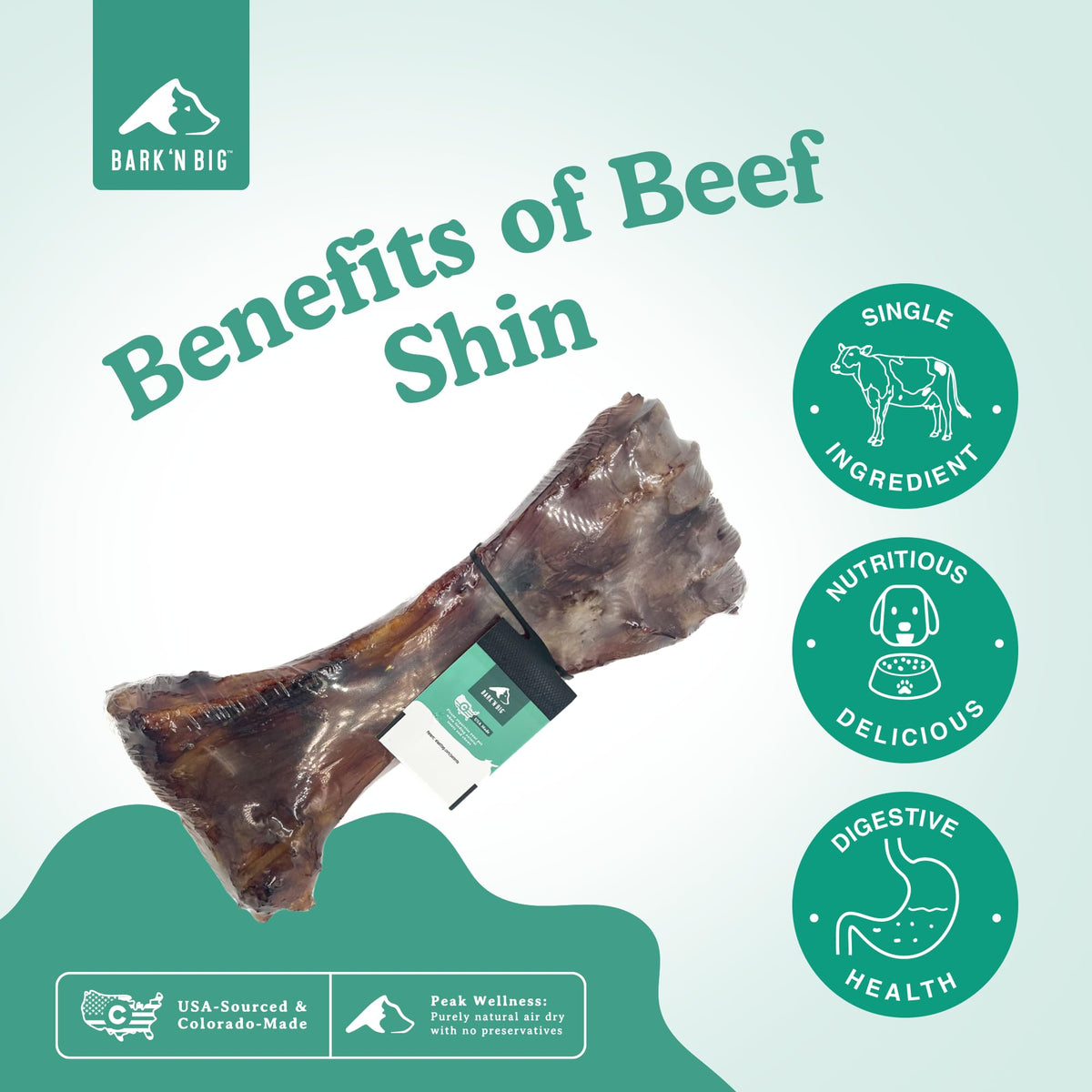 Beef Shin Bone Large Dogs Smoked Marrow Chew