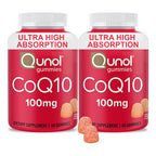 Qunol CoQ10 Gummies, CoQ10 100mg, Delicious Gummy Supplements, Coenzyme Q10 Helps Support Heart Health, Vegan, Gluten Free, Ultra High Absorption - 90 Count