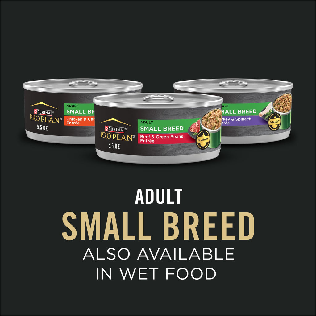Purina Pro Plan Small Breed Dry Dog Food, Shredded Blend Beef, 6 lb Bag