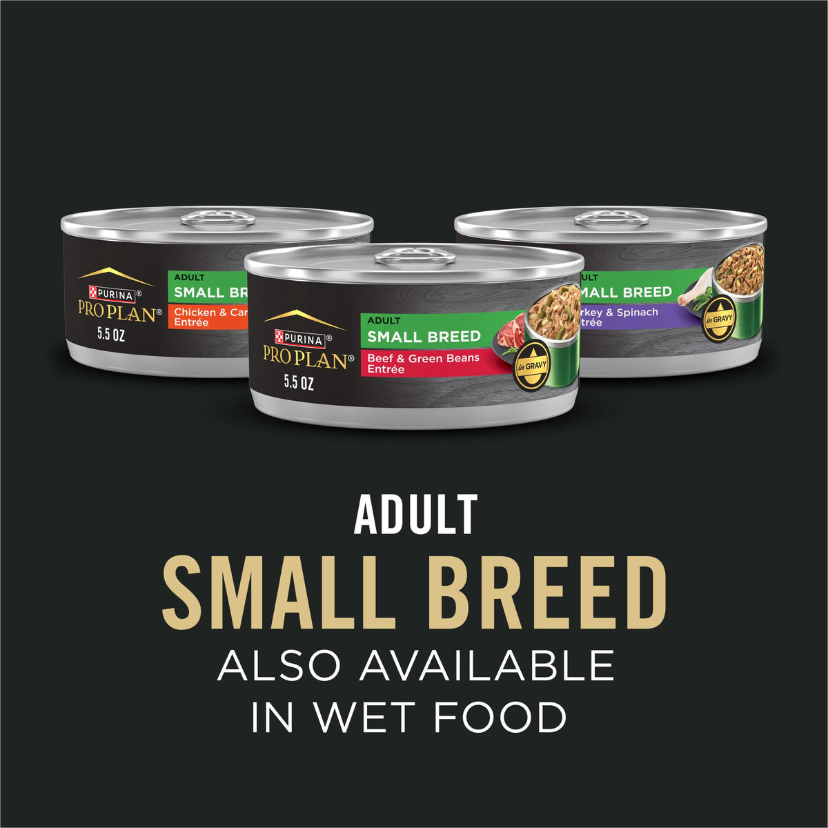 Purina Pro Plan Small Breed Dry Dog Food, Shredded Blend Beef, 6 lb Bag