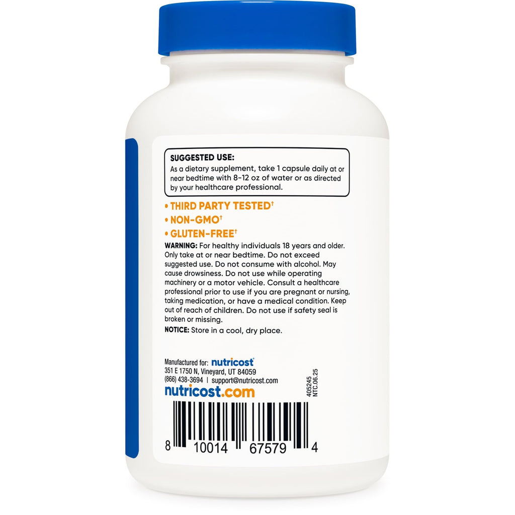 Nutricost Melatonin 20mg, 240 Capsules, Non-GMO & Gluten Free