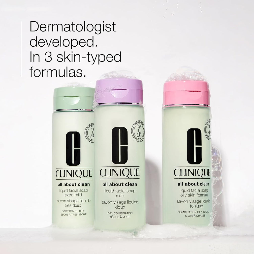 Buy now Clinique 3-Step All About Clean Liquid Facial Cleanser Soap For Oily Skin | Types 3 + 4 at indiglob india