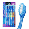 Medium Bristle Toothbrush for Adults, Manual Whitening Brush with Spiral Bristles Removes Smoke, Tea & Coffee Stains – Deep Plaque Clean, Rounded Tips for Gum Safety，5 Pack