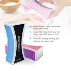 Nail Files and Buffers - Professional Nail Buffer Block for Shaping Polishing, New Natural Nail Polisher with 4 Sides for Nail Art Gel Suit for Home Salons Use (2 Pcs)