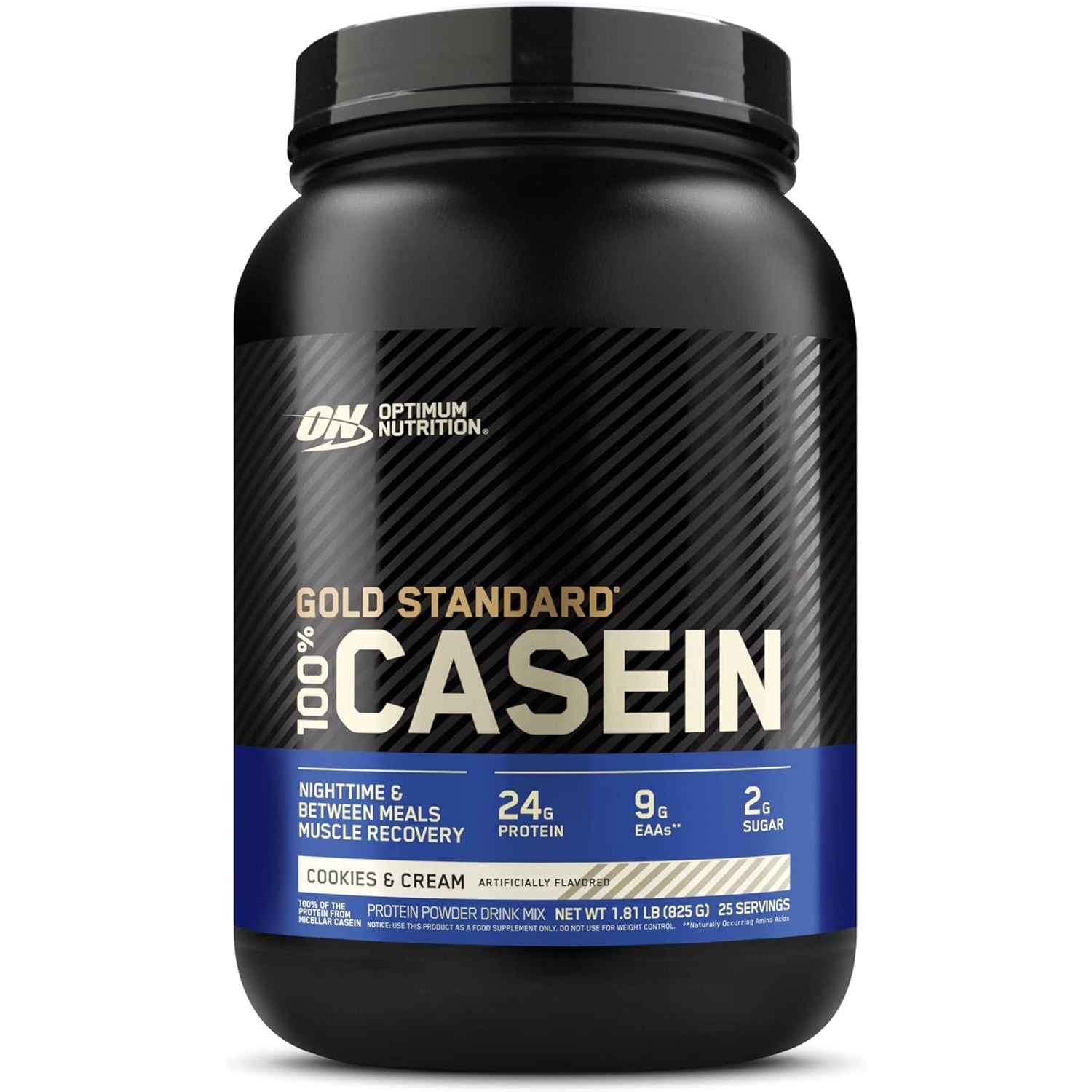 Buy now Optimum Nutrition Gold Standard 100% Micellar Casein Protein Powder, Slow Digesting, Helps Keep You Full, Overnight Muscle Recovery, Cookies and Cream, 4 Pound (Packaging May Vary) 1.98 Pound (Pack of 1) Cookies & Cream at indiglob india
