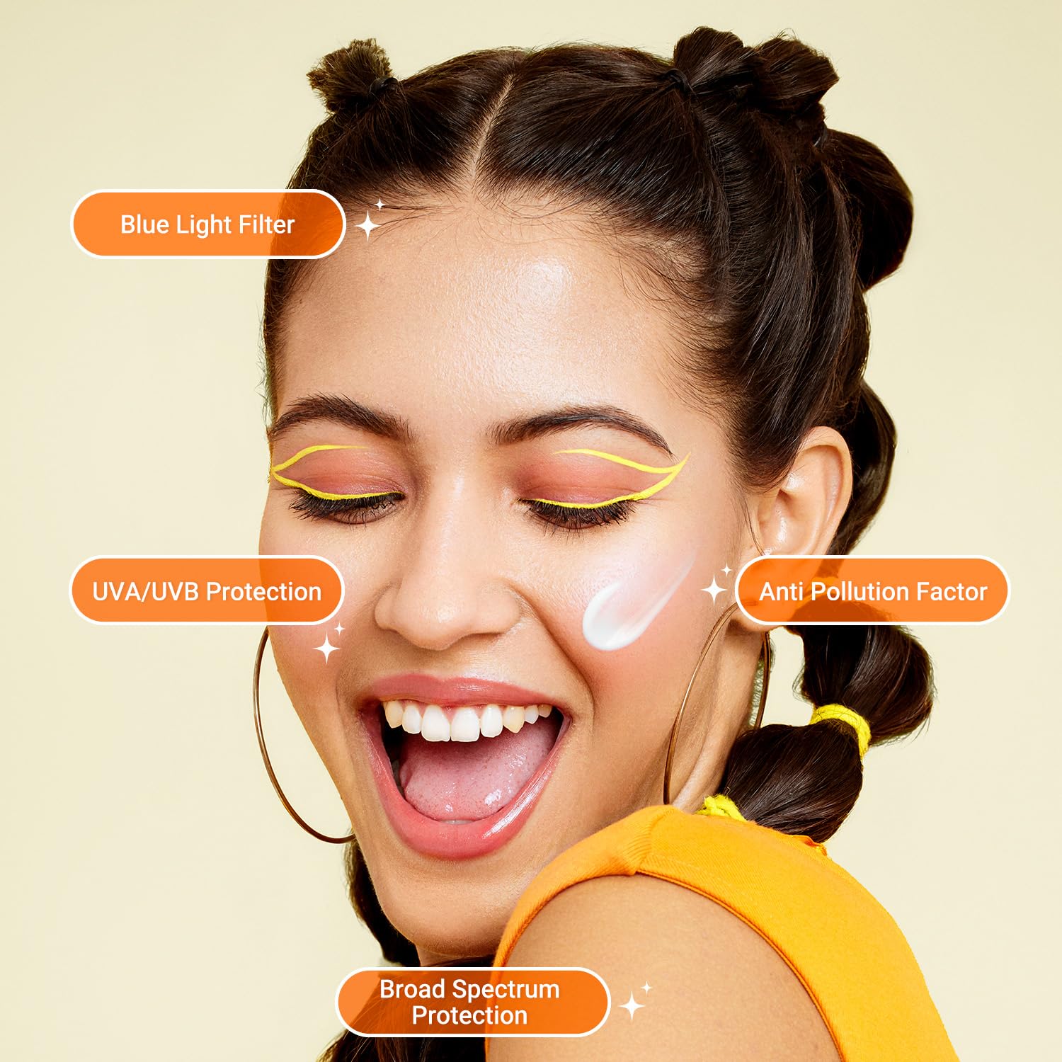 Buy now Aqualogica Glow+ Dewy Face Sunscreen with SPF 50+ & PA+++ | Blue Light Protection & No White Cast | Helps Give Glowing Skin with Papaya & Vitamin C | 1.76 Oz/50g at indiglob india