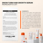 lilyeve GROWTURN Exosome Hair Growth Serum with Built-In Brush, 3.38 fl oz | Built-In Brush Serum with Biotin, Caffeine & Peptides for Thinning & Flat Hair, Non-Greasy & Fragrance-Free, Korean Hair Care