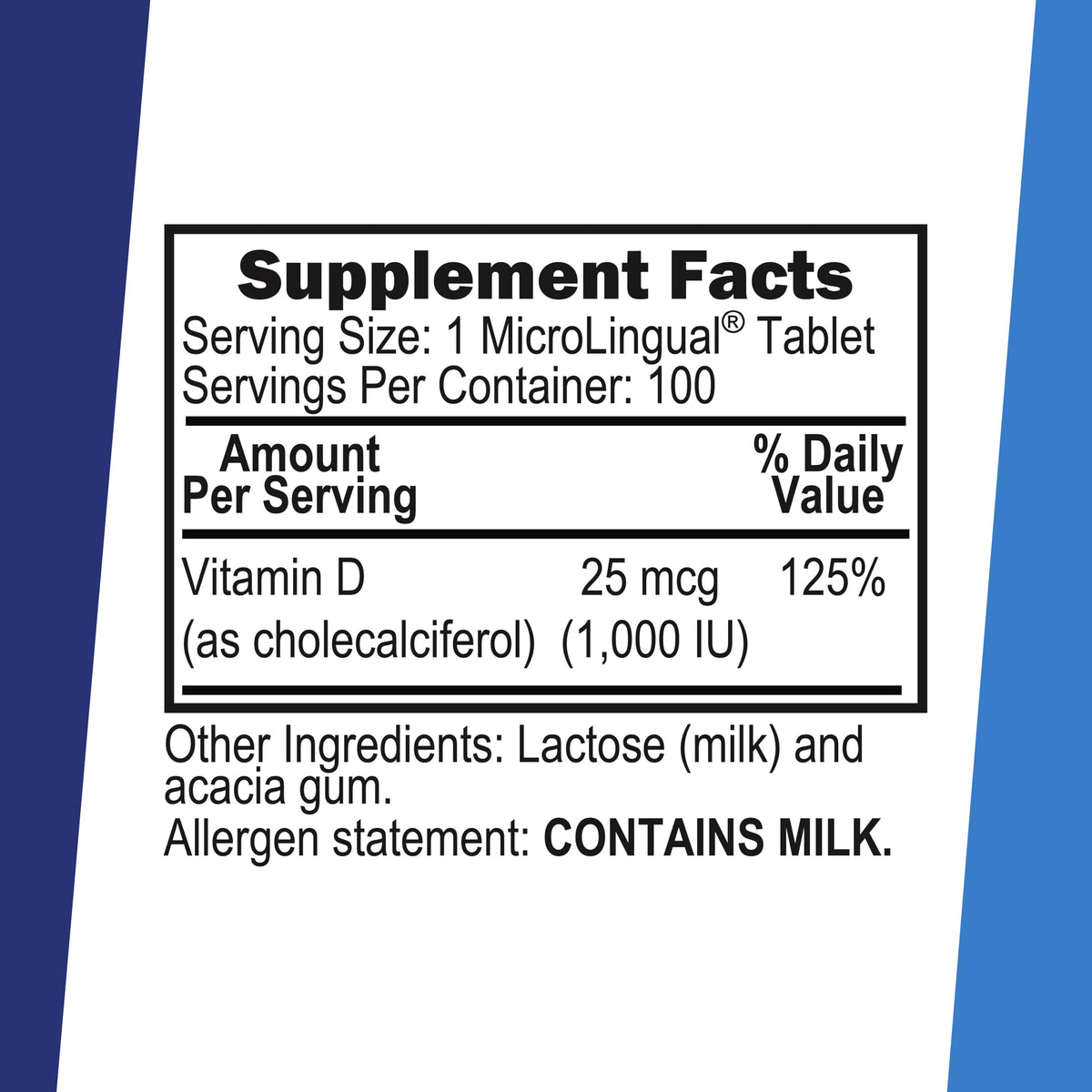 Superior Source Vitamin D3 1,000 IU, Non-GMO, 100 Sublingual Tablets