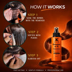 Keratin FiX Remover of K – Keratin Bond Adhesive Remover for Hair Extensions – Professional Use – 100 ml Spray