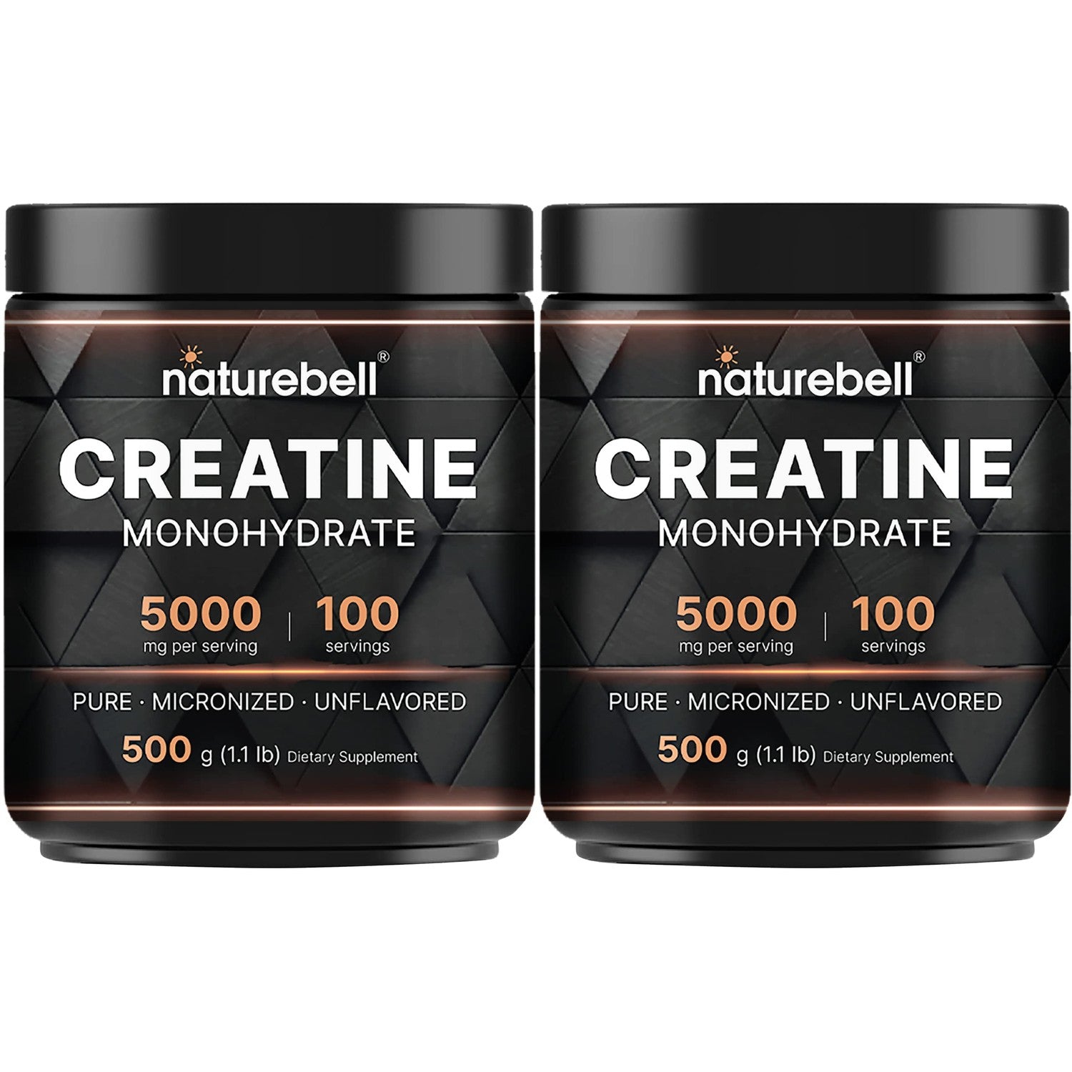 NatureBell Micronized Creatine Monohydrate Powder, 200 Servings | 5g Per Serving. Creatine Bulk Supply (1 kg / 2.2 lb). Unflavored & Easy-to-Mix. Keto, Vegan, Filler Free.