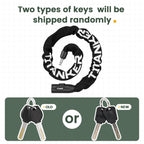 Titanker Heavy Duty Bicycle Lock Chain with Keys - 3 Feet Anti-Theft Lock for Bikes, Motorcycles, Doors, Gates, Fences, Grills (6mm Thick)