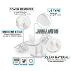 Clear Outlet Covers Baby Proofing Plug Covers (24 Pack)