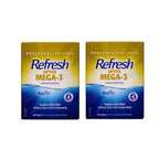 Refresh Optive Mega-3 Preservative-Free Lubricant Eye Drops, 0.01 Fluid Ounce Vials - 30 Count (Pack of 2)