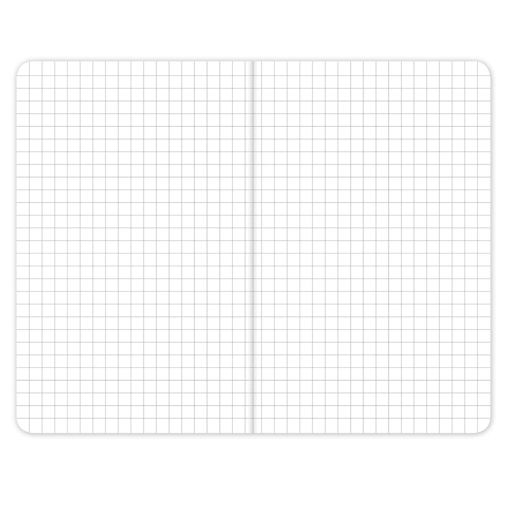 Elan Publishing Company Field Notebook/Pocket Journal - 3.5"x5.5" - Combination of Kraft, Black, Orange, Yellow - Graph Memo Book - Pack of 5