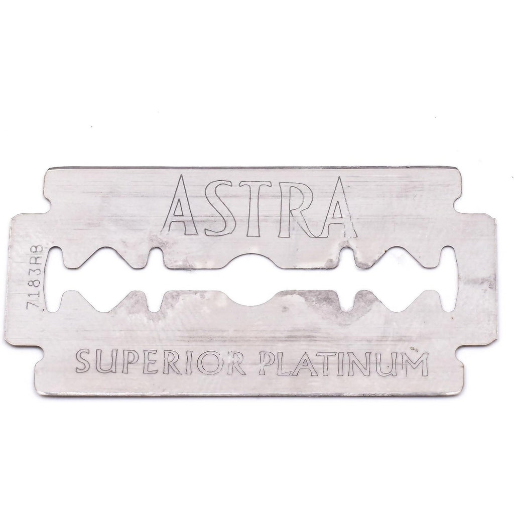 Astra Platinum Double Edge Safety Razor Blades,100 Blades (20 x 5)