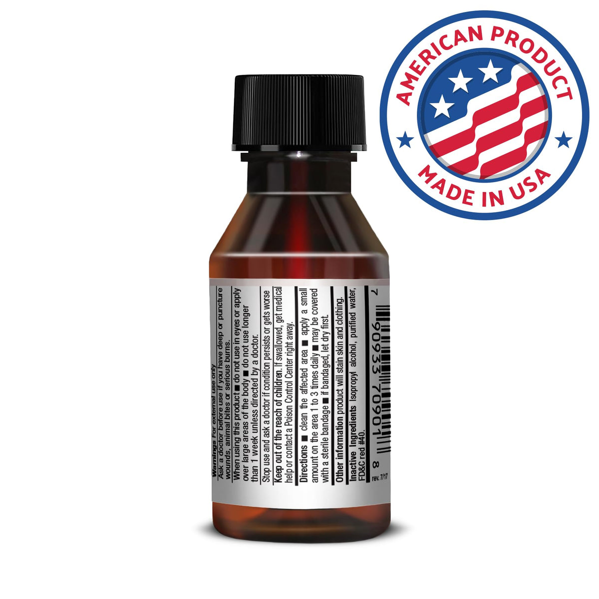 Germa Merthiolate Tincture - 1 oz - Mercury-Free First Aid Antiseptic for Minor Cuts and Scrapes