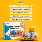 Buy now Beginner Crochet Kit, Crochet Kits for Kids and Adults, 3PCS Crochet Animal Kit for Beginners Include Videos Tutorials, Yarn, Eyes, Stuffing, Crochet Hook - Boys and Girls Birthdays Gift at indiglob india