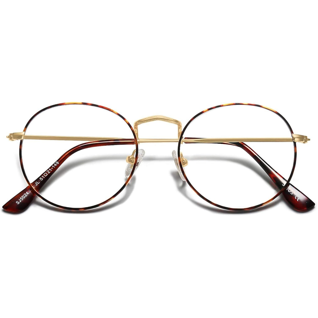 Buy now SOJOS Blue Light Blocking Computer Glasses Round Eyewear Anti Blue Light Lens Preppy Chic SJ5024B at indiglob india