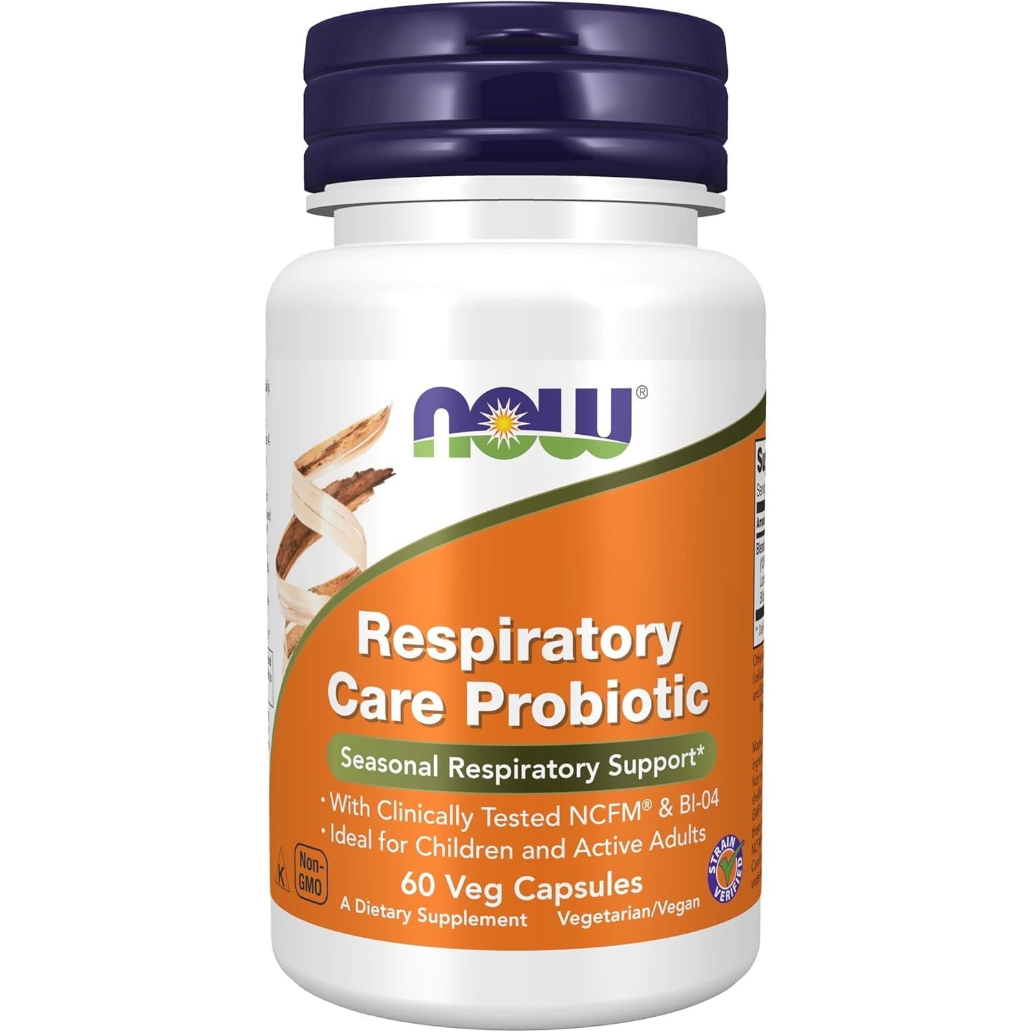 Buy now NOW Foods Supplements, Respiratory Care Probiotic, with Clinically Tested NCFMÂ® & BI-04, 60 Veg Capsules Default at indiglob india