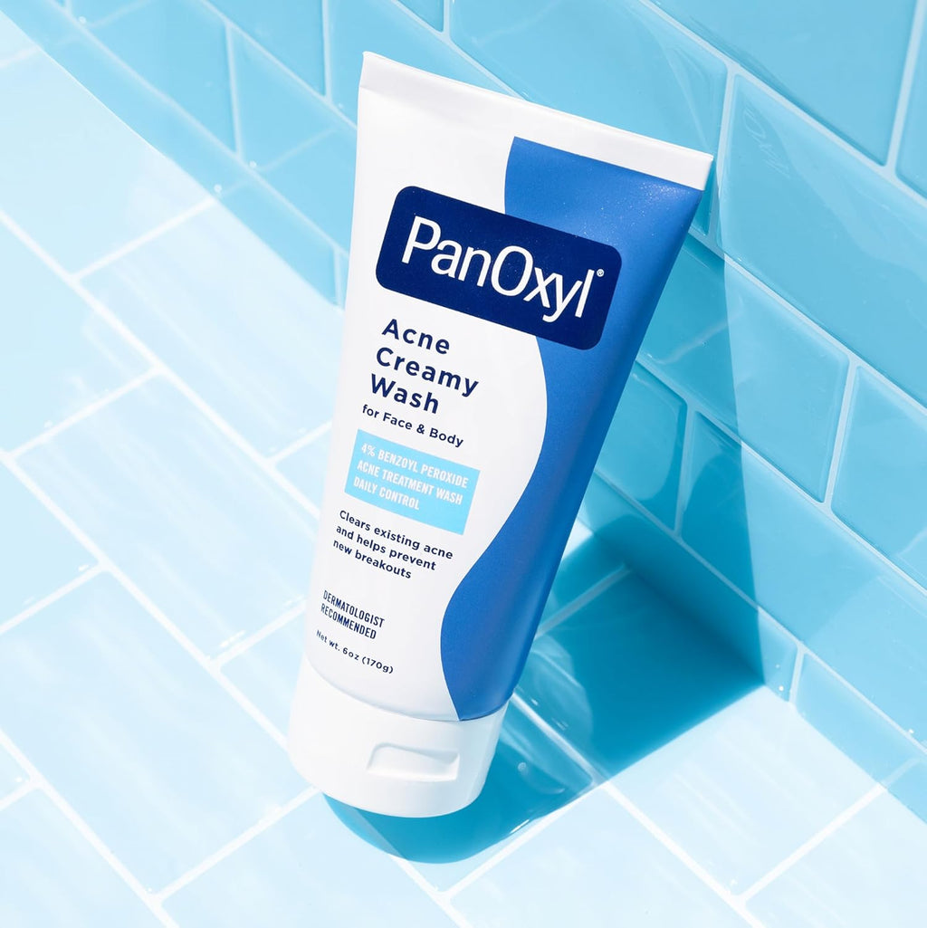 Buy now PanOxyl Antimicrobial Acne Creamy Wash, 4% Benzoyl Peroxide, 6 Ounce at indiglob india