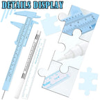 Buy now Teling 6 Pieces Eyebrow Tools Eyebrow Measuring Ruler Microblading White Marker Pen with Paper Ruler Skin Marker Permanent Makeup Position Mark Tools for Lips Skin at indiglob india