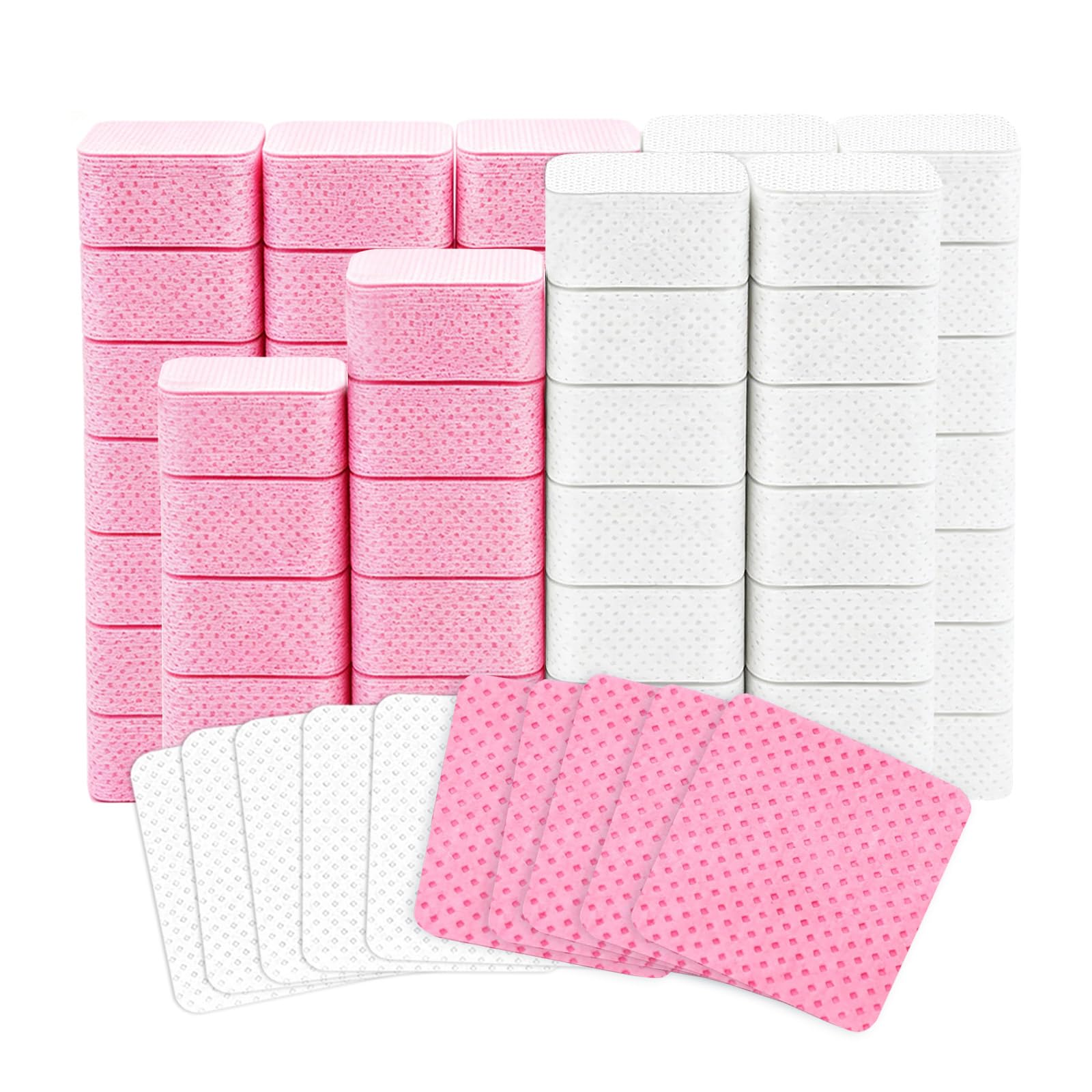 720Pcs Lint Free Nail Wipes, Absorbent, Soft, Non-Woven, No Lint | Nail Supplies, Nail Polish Wipe, Pads Gel Nails, Naile Glue Wipes, for Fingernail Polish Remover Eyelash Extensions Nail Art