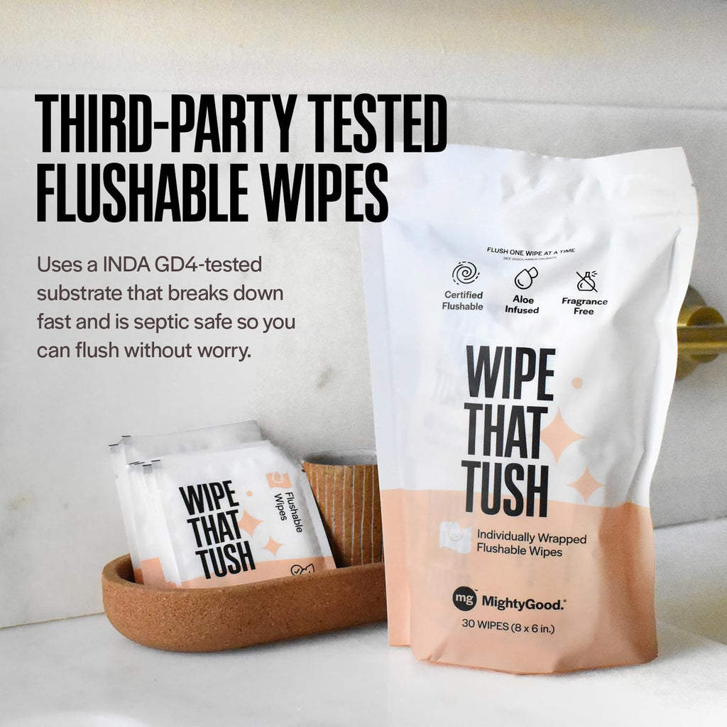 Wipe Those Hands & Wipe That Tush Travel Combo Pack, 60 Wipes Total
