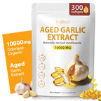 Odorless Aged Garlic Extract - 2-Year Aged Garlic Supplement for Heart Health & Immune Support - Natural Antioxidant Formula, Non-GMO, Gluten-Free - 300 Softgels (150-Day Supply)