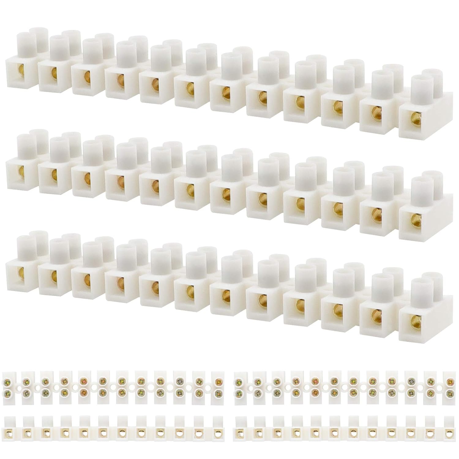 Buy now 2 Way Ceramics Terminal Blocks,25A 380V High Temp Porcelain Ceramic Connectors for Electric Wire Cable 5Pcs by GUBCUB 12 Position Terminal Block Set 7 at indiglob india