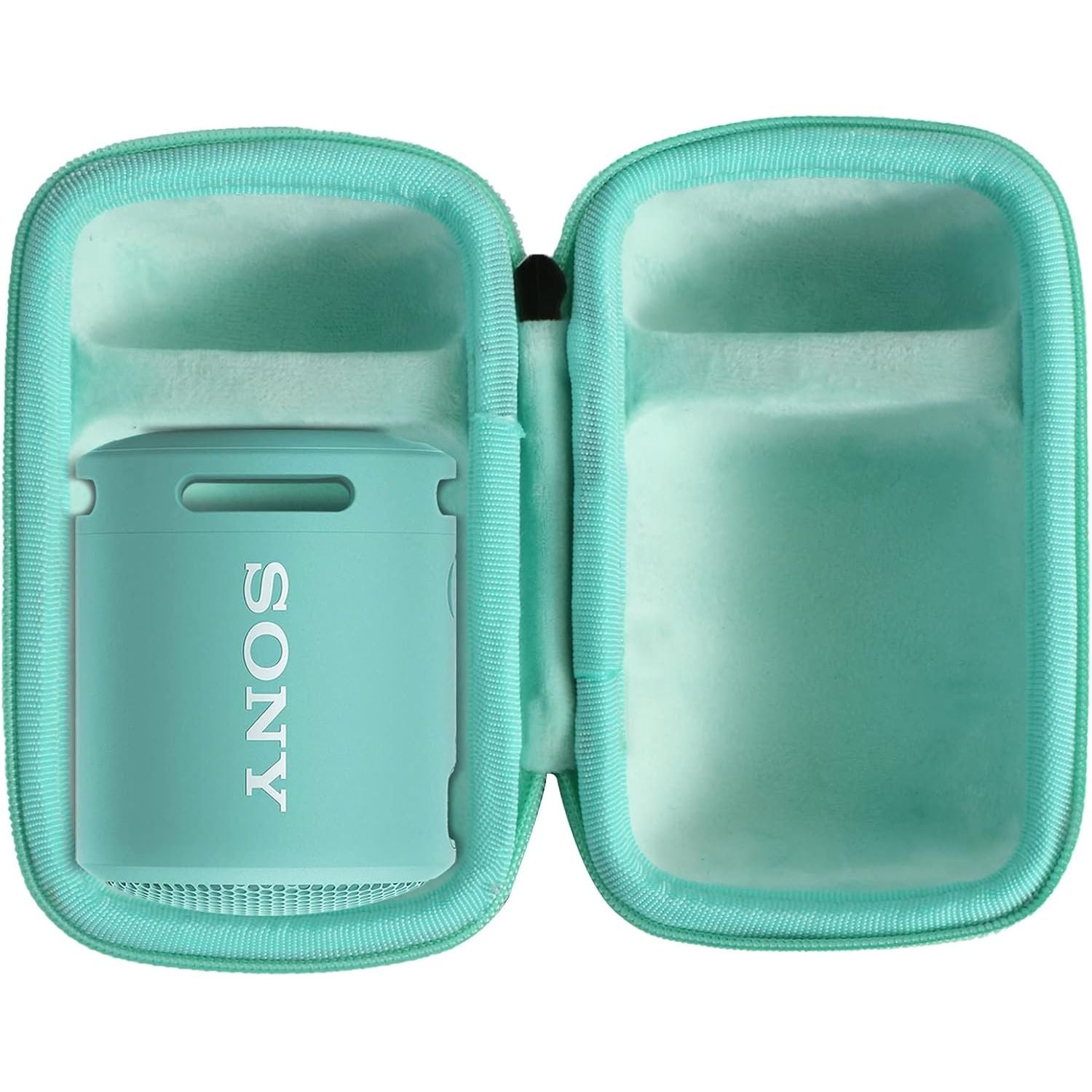 Buy now co2CREA Hard Travel Case Replacement for Sony SRS-XB100 SRS-XB12 SRS-XB13 Extra Bass Portable Bluetooth Speaker (Black Case + Inside Blue) for Sony SRS-XB13 Black Case + Inside Teal at indiglob india