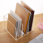 Buy now ROZO Magazine Holder, Clear Acrylic Desk File Organizer an Accessories, Office Organization and Storage 1 Pack (Clear 3V) at indiglob india