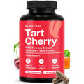 Nutriana Ultra High Strength Tart Cherry Extract Capsules with Turmeric & Celery Seed for Feet & Joint Support Uric Acid Flush Cleanse & Purge Pills, 60 Veggie Capsules Manufactured in USA
