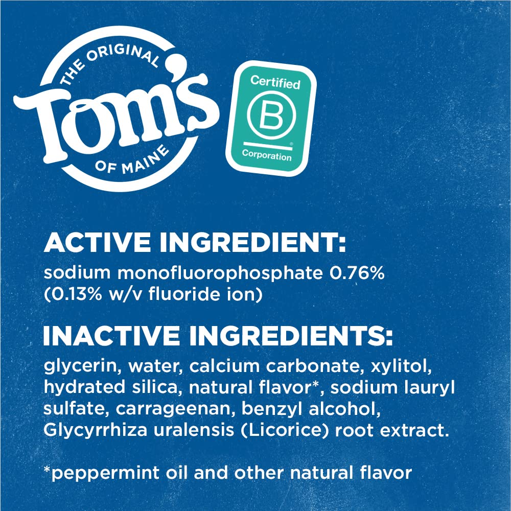 Buy now Tom's of Maine Natural Wicked Fresh! Fluoride Toothpaste, Spearmint, 4.7 oz. 2-Pack at indiglob india