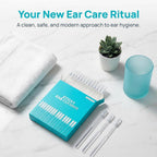 Sticky Ear Cleaning Sticks, 72Pcs Reusable Soft Rubber Adhesive Ear Pick, Gentle Ear Wax Removal Tools, Home Personal Ear Care Kit