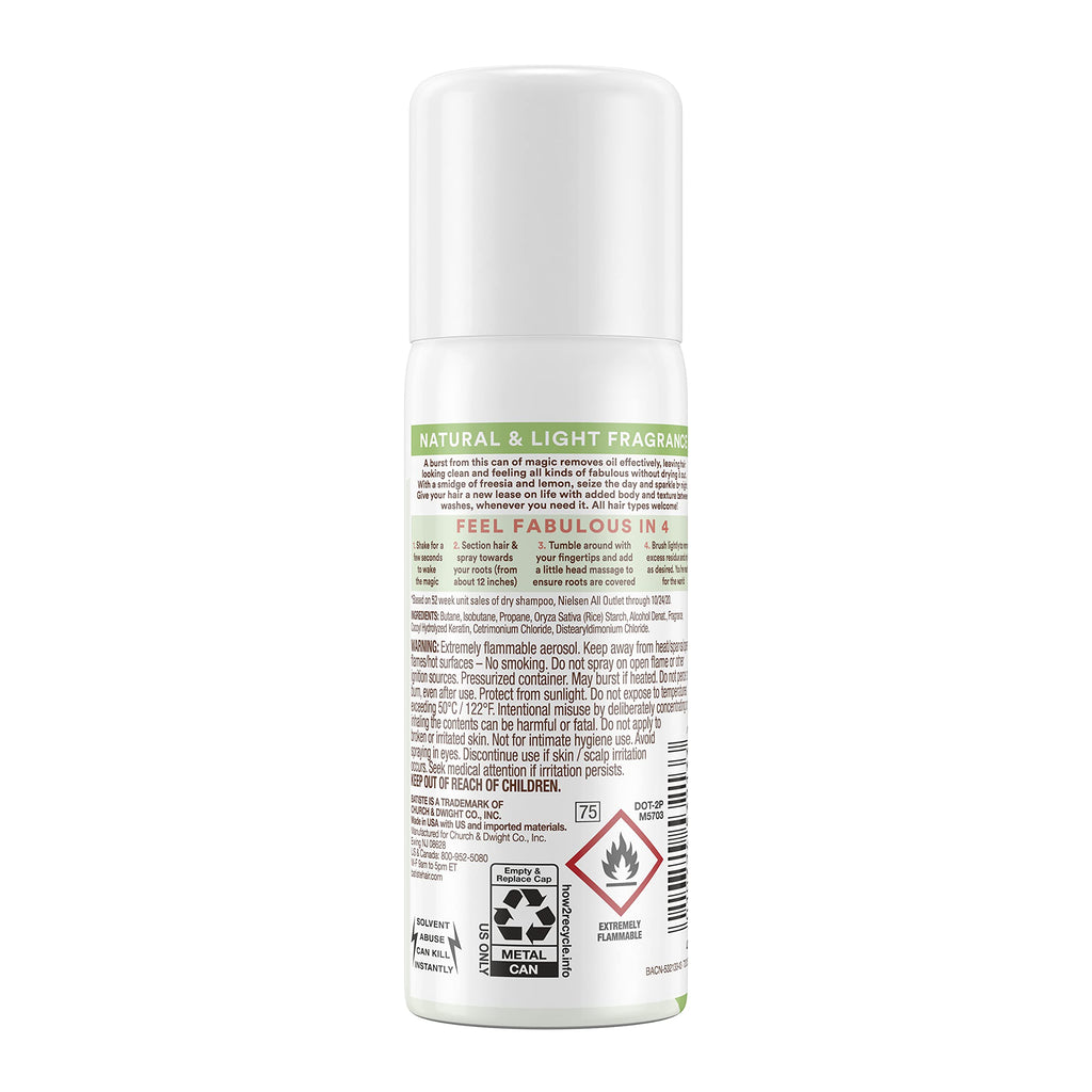 Batiste Dry Shampoo Bare Mini Travel Size 1.06 oz (Pack of 3)