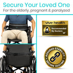 Vive Wheelchair Seatbelt - Safety Belt for the Elderly - Harness for Adults