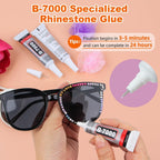 50000Pcs 3mm Jelly Rhinestones Bedazzling Kit