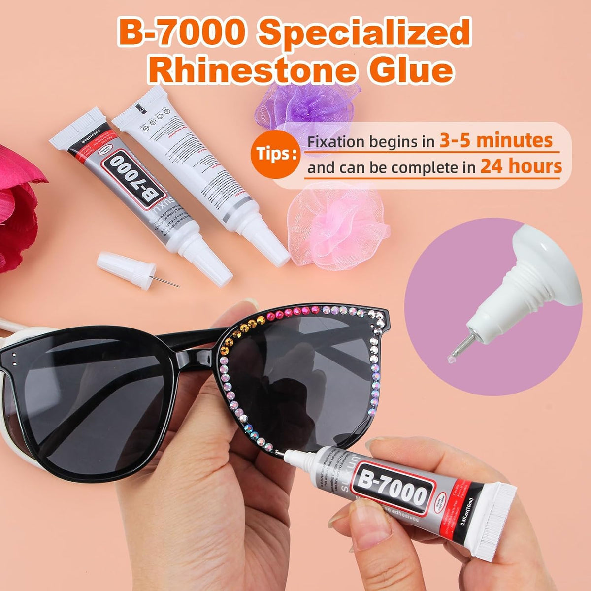 50000Pcs 3mm Jelly Rhinestones Bedazzling Kit