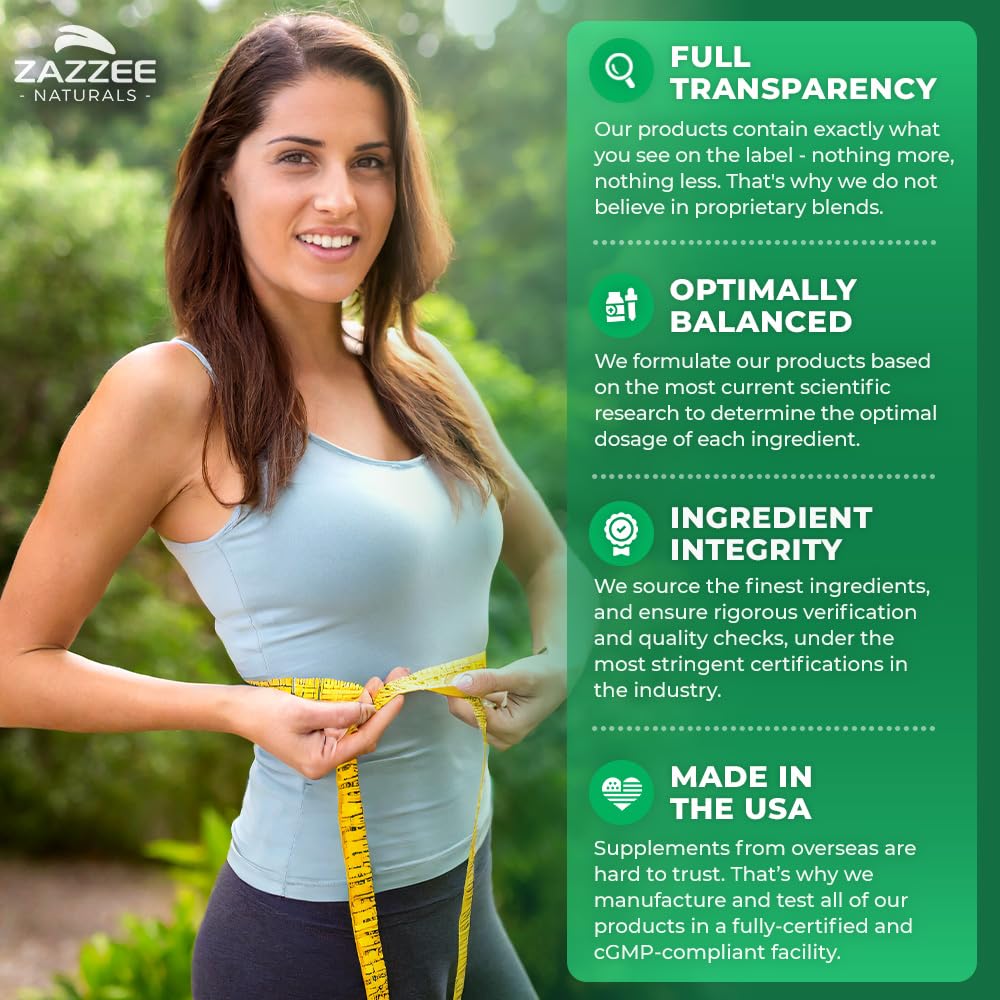 Zazzee Extra Strength Green Tea 20:1 Extract, 50% EGCG, 150 Vegan Capsules | 98% Polyphenols, 80% Catechins, 5 Month Supply, Certified Kosher, Antioxidant & Metabolism Support, Non-GMO, Made in the USA