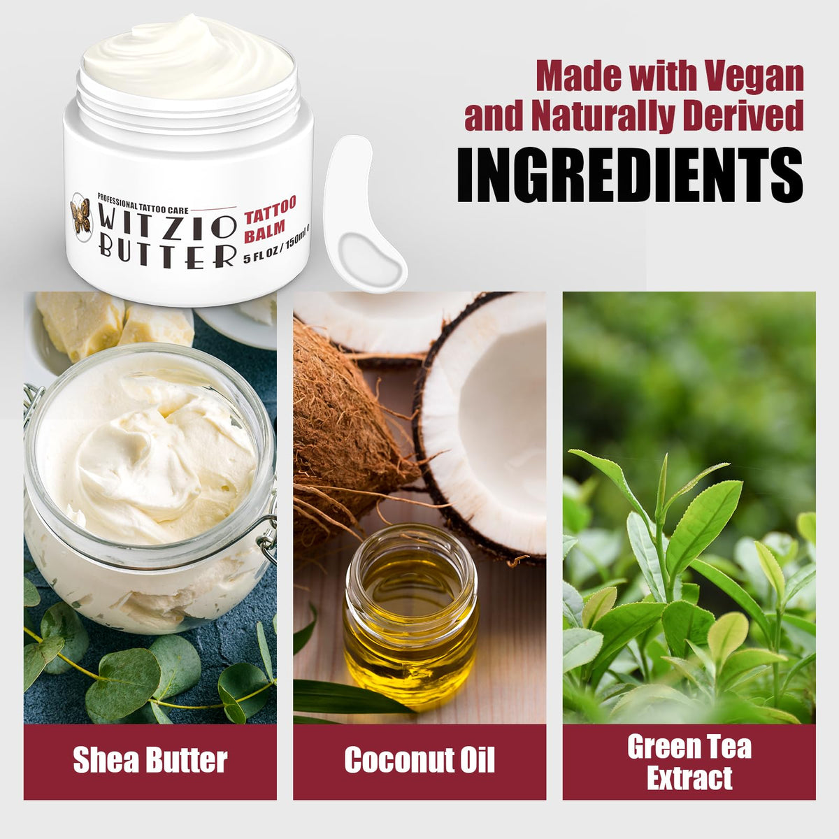 5oz(150ml) Tattoo Aftercare Balm & Butter for Before During & After Process