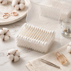 400pcs CGR Baby Safety Cotton Swabs with Large Tips for Newborn Babies Kids | Safety Large Tips, 100% Pure Cotton, Eco-Friendly Paper Sticks, for Infant Ears, Nose & Navel, 5x80pcs total 400pcs