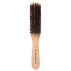 GranNaturals Boar Bristle Slick Back Hair Brush - Large Soft/Medium Smoothing Hairbrush to Style, Polish, & Lay Hair Down Flat to Create a Sleek Frizz Free Hairstyle for Women and Men
