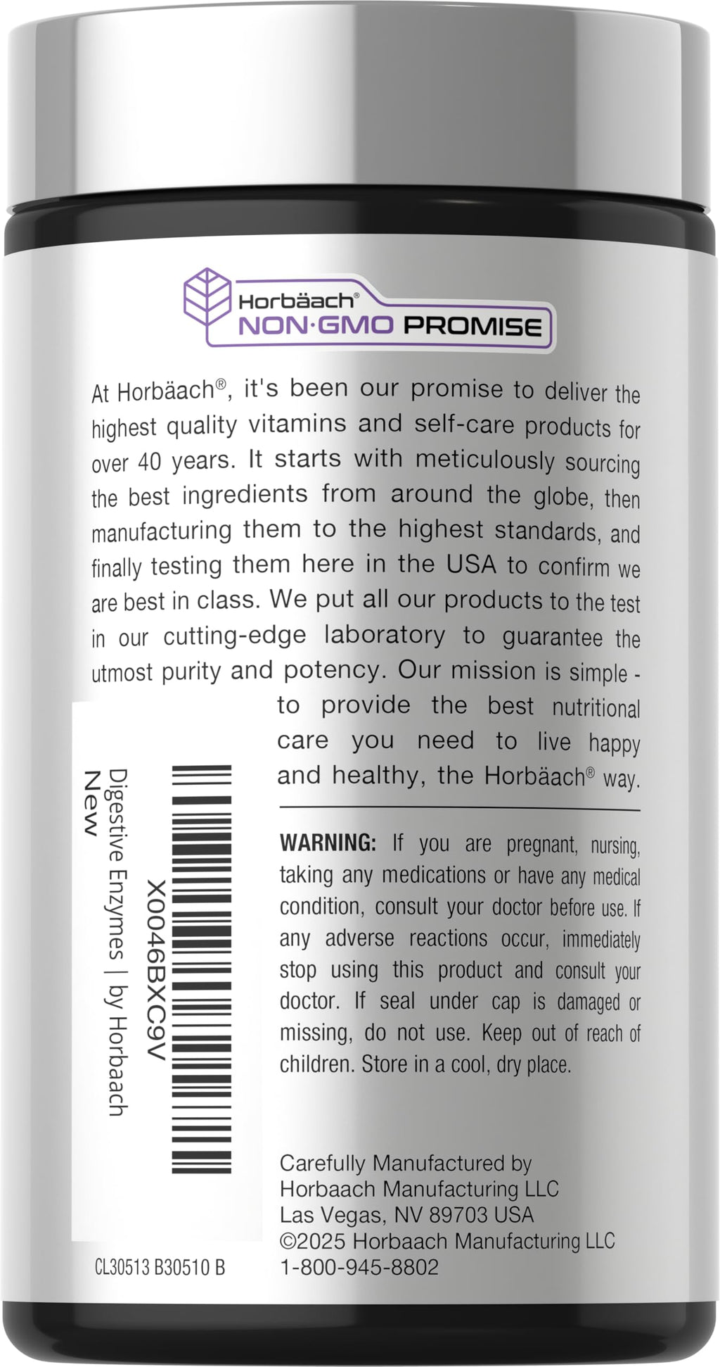 Horbäach Essential Digestive Enzymes | 250 Capsules