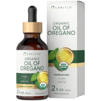 Carlyle Organic Oil of Oregano Liquid Drops - 2 fl oz - 1 Year Supply | Vegan Herbal Supplement | Non-GMO, Gluten Free